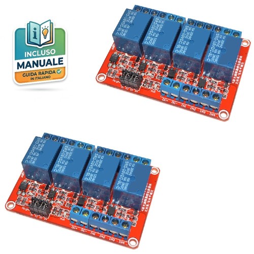 Modulo rele canali 5v 10a - 2x,