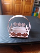 Cestino in metallo verniciato anni '90