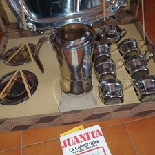 Vecchia caffettiera espresso DESIGN orig. Italia Usato - FULL SET JUANITA VINTAGE