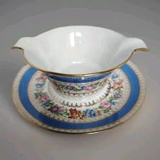 Salsiera Limoges Francia Dipinta A Mano E Oro Zecchino Primi 900 