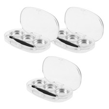  3 Pcs Organizer Per Trucchi in Plastica Tavolozza Di Ombretti Da Viaggio