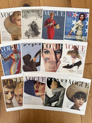 Vogue magazine postcards - 12,