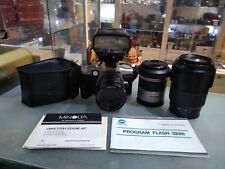 [NC] MINOLTA DYNAX 4 CORREDO CON 3 OBIETTIVI E FLASH