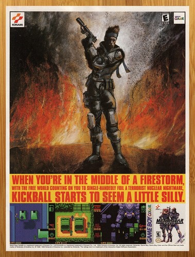 Pubblicità poster metal gear - pubblicità/poster,