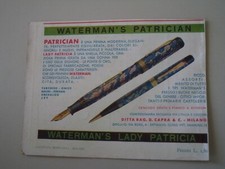 advertising Pubblicità 1931 PENNA WATERMAN'S PATRICIAN LADY PATRICIA