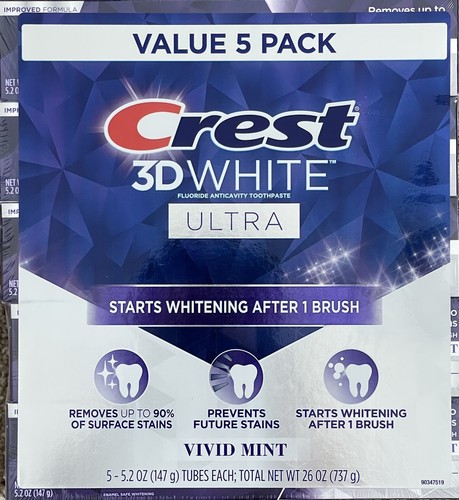 Crest dentifricio bianco - crest, 3d