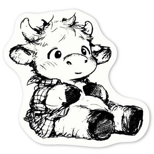 Adesivi decalcomania cute - adesivi, 'cute