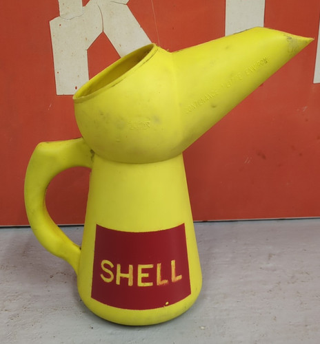 Vintage french shell oil - oil, /