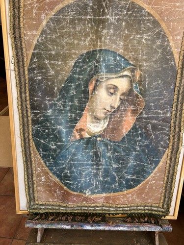 Volto maria olio su - di,