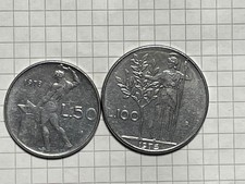 LOTTO DUE MONETE 50 LIRE 1978