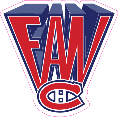 Montreal canadiens fan sticker - montreal,