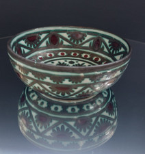 1944 Ciotola  Maiolica  Ceramica Lustro F.A.M.A - Ascoli Piceno Matricardi