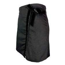 CACHAREL - Minigonna avvolgente in vero cotone nero | Taglia 0US 34EU