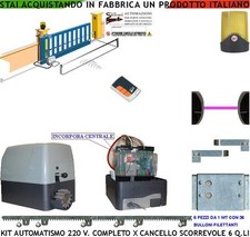 CANCELLO SCORREVOLE AUTOMATICO