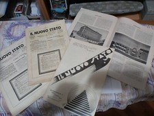 LOTTO RIVISTE VENTENNIO FASCISTA"IL NUOVO STATO",ANNO II 1933 MUSSOLINI,FASCISMO