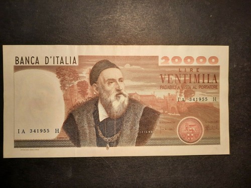 20000 lire tiziano - lire,