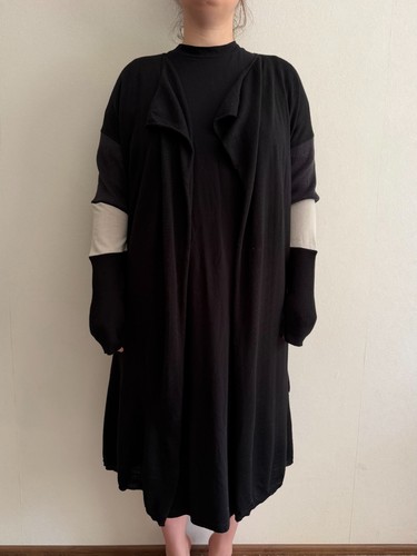 Cardigan lungo aperto davanti