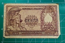 ITALY   100 Lire 1951 Pick#92-