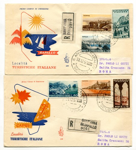 Turistica serie busta fdc - serie,