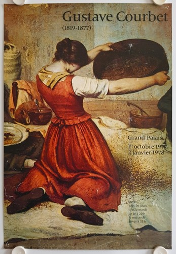 Affiche gustave courbet 1977 - courbet,