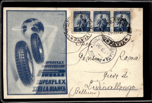 Cartolina postcard pirelli - cartolina,