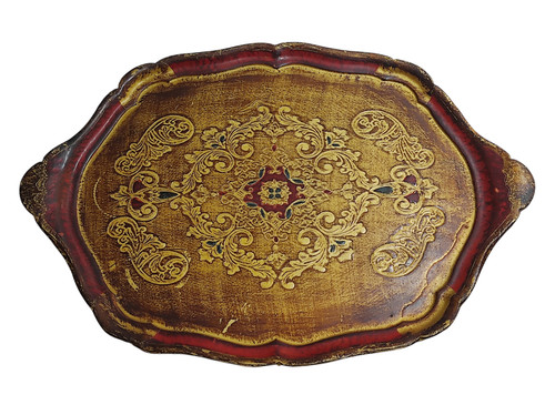Vassoio vintage legno - vassoio,
