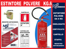 Estintore A Polvere 6 Kg Con