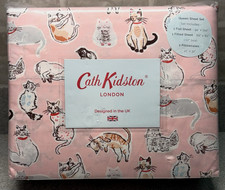 Set lenzuola regina rosa gatti