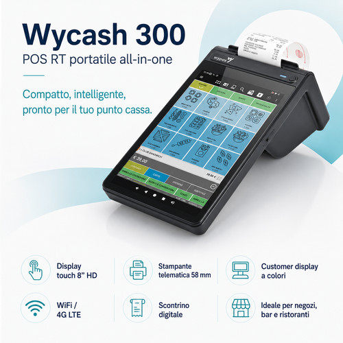 Wycash 300 registratore - 300,