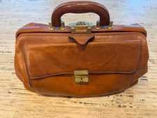 borsa del dottore in pelle vintage
