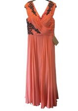 Maxi abito donna corallo