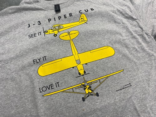 Shirt piper cub disegno - j3,