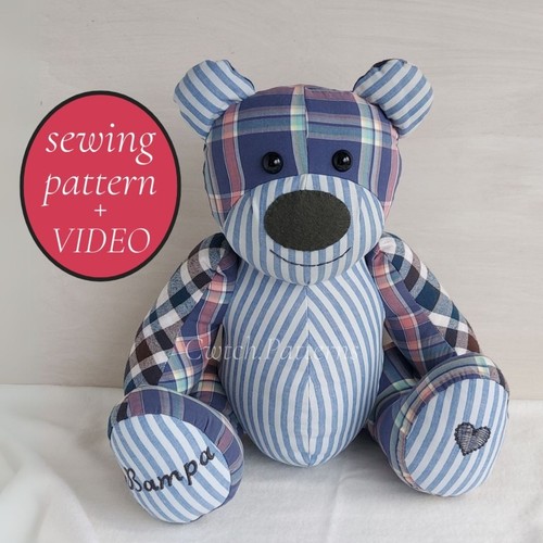 Memory bear cucire - memory, pattern