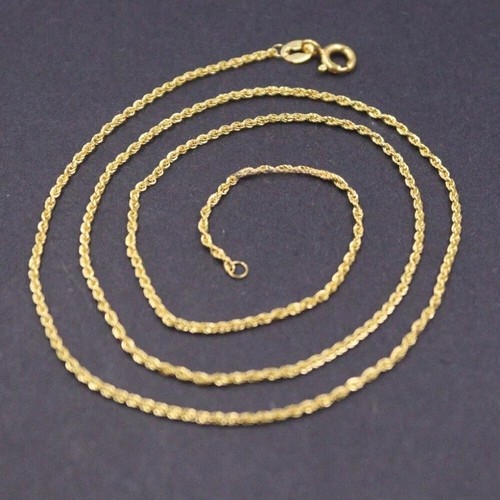 Collana corda oro massiccio - collana,