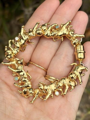 Raro bracciale gatto - , vintage