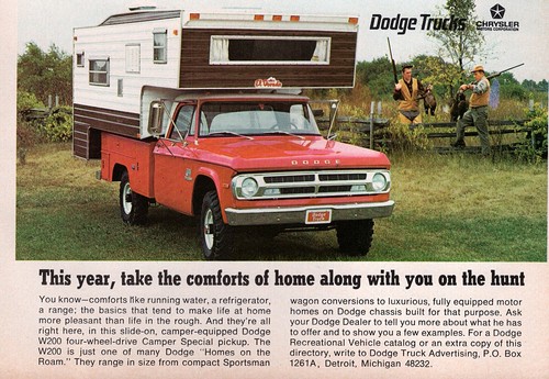 Pubblicità dodge w200 camper - dodge,