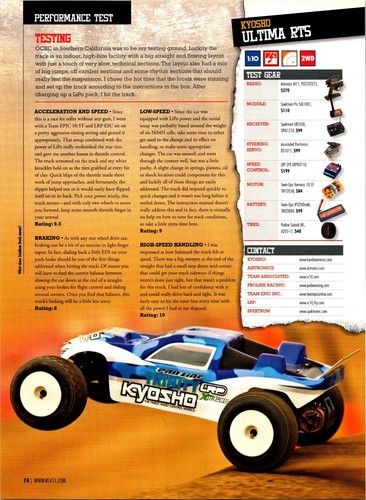 Kyosho ultima rts - kyosho,