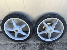 COPPIA CERCHI RUOTE APRILIA SCARABEO 50 BLOCCO MINARELLI ARIA DESCRIZIONE (KX...