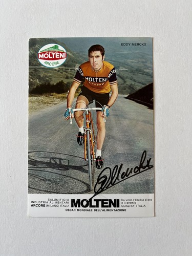 Eddy merckx signed postcard - merckx,