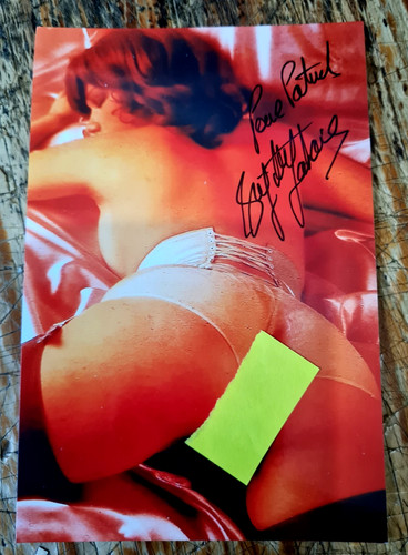 Autographe brigitte lahaie - autographe,