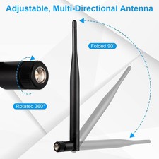ANTENNA WIRELESS WI-FI 13CM PER COMPUTER FISSO DESKTOP RIPETITORE INTERNET