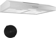 Cappa Aspirante Inox 60cm Sottopiano 201 m³/h Filtro A Carboni Attivi