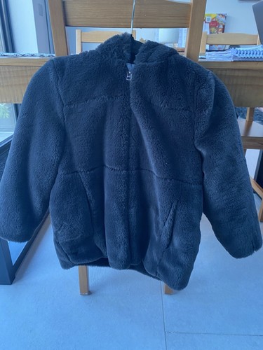 Cappotto pelliccia antracite