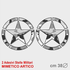 2 Adesivi Stella Militare