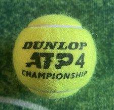Pallina TENNIS DUNLOP ATP 4 CHAMPIONSHIP con autografo JANNIK SINNER collezione