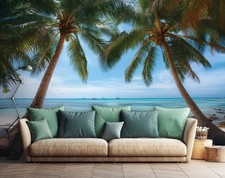 Fotomurale spiaggia palme