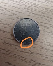 Moneta 50 lire errore di conio senza rombo