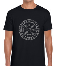 T-SHIRT UOMO VEGVISIR COMPASS TEE VICHINGO DESIGN CELTICO NORSE THOR ODIN IDEA REGALO