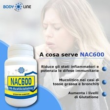NAC 600 N-ACETILCISTEINA , NATURALE di origine VEGETALE rigenera il GLUTATIONE