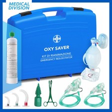 Kit di Rianimazione ossigeno con bombola non ricaricabile monouso ambu ed acc.